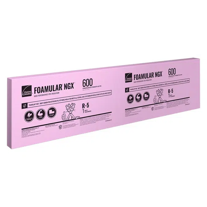 FOAMULAR® NGX™ F-600 Tapered C-1x24x96-Square Edge
