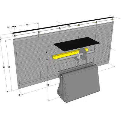 画像 Ridåvägg avdelare med absorption T500 Acoustic