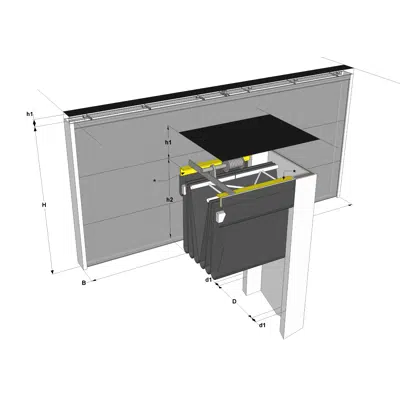 Imagem para Ridåvägg ljudisolerad med absorption T2000 Acoustic}