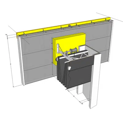 Image pour Ridåvägg ljudisolerad T2000