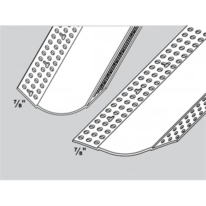 1-1/2" R. Bullnose Inside Corner Bead & Splayed