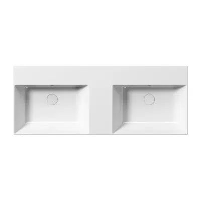 Image pour Kube X - Double sink washbasin 120x47