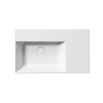 Kube X - Washbasin 80x47 with top right图像