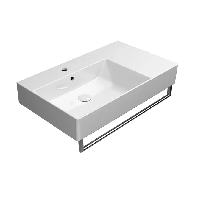 Kube X - Washbasin 80x47 with top right