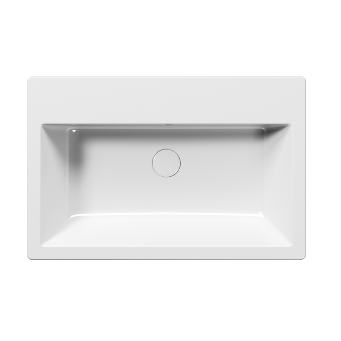 BIM objects - Free download! Kube X - Built in Washbasin 70x46 | BIMobject