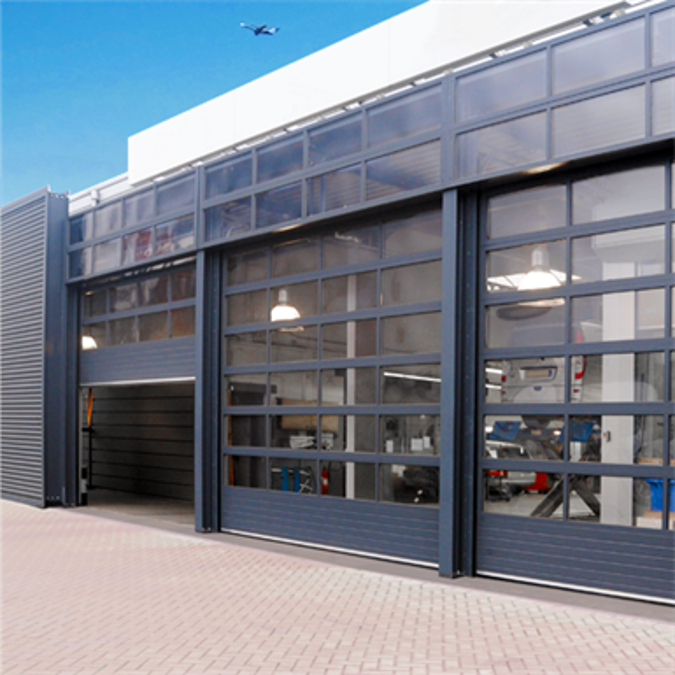 BIM object - ดาวน์โหลดฟรี! Sectional overhead door 601 - low lift ...