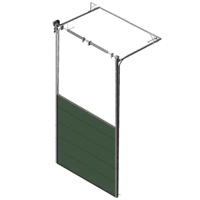 Image for Sectional overhead door 601 - high lift - 40mm panels