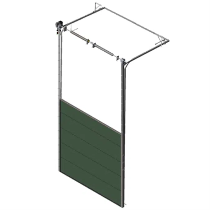 Sectional overhead door 601 - high lift - 40mm panels