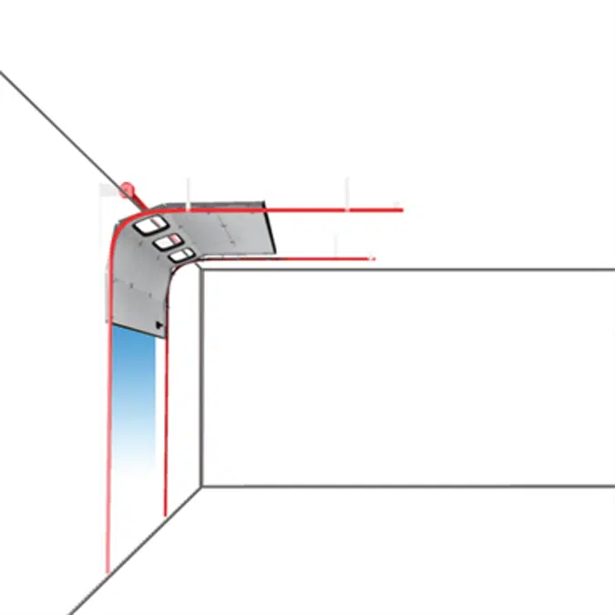 Sectional overhead door 601 - high lift - 40mm panels