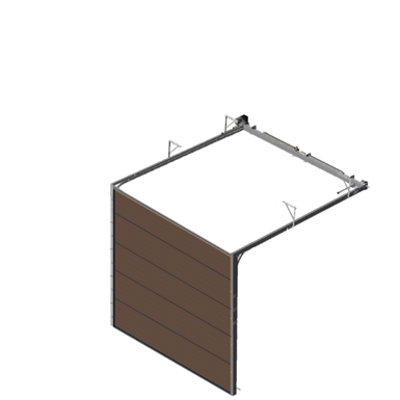 kép a termékről - Sectional overhead door 601 - low lift - 40mm panels