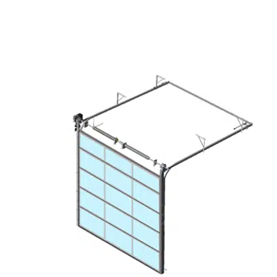 Image for Sectional overhead door 601 - standard lift - Full vision panels