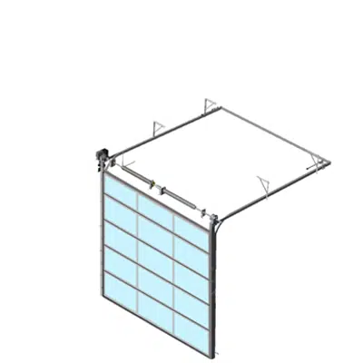 画像 Sectional overhead door 601 - standard lift - Full vision panels