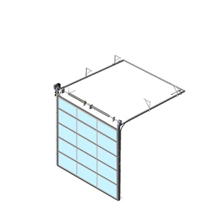 Sectional overhead door 601 - standard lift - Full vision panels