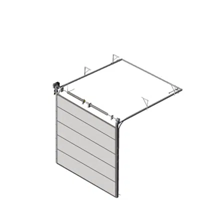 Sectional overhead door 601 - standard lift - 80mm panels图像