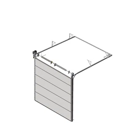 Image pour Sectional overhead door 601 - standard lift - 80mm panels