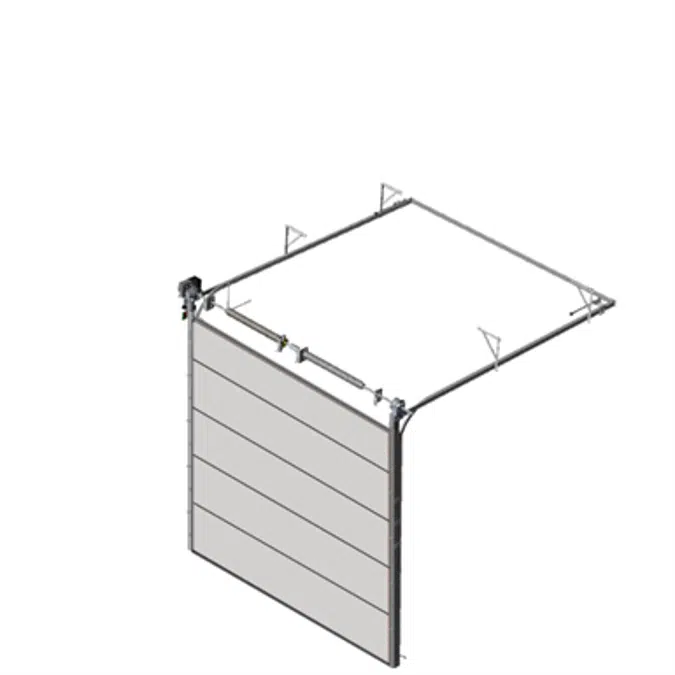 Sectional overhead door 601 - standard lift - 80mm panels