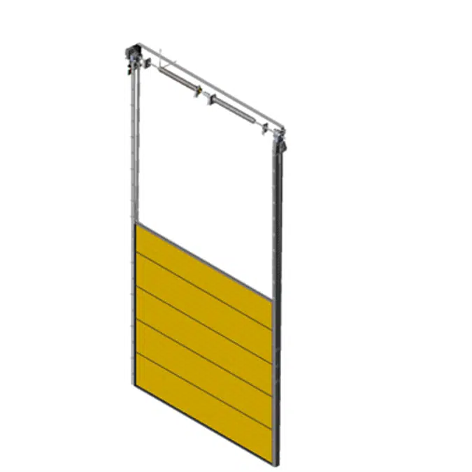 Sectional overhead door 601 - vertical lift - 40mm panels