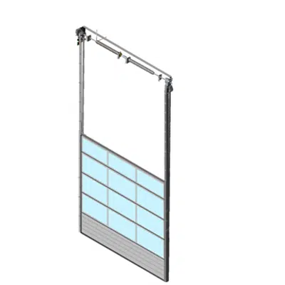 Sectional overhead door 601 - vertical lift - Full vision panels图像