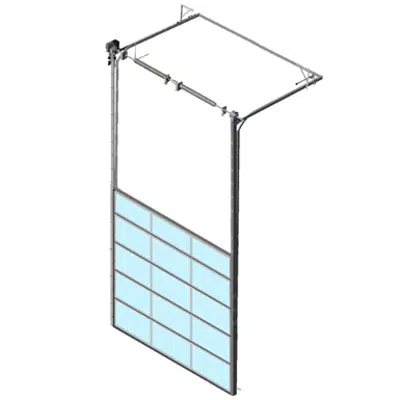 Image pour Sectional overhead door 601 - high lift - Full vision panels