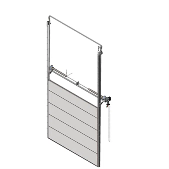 Sectional overhead door 601 - pre-assembled vertical lift - 40mm panels