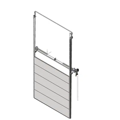 Image for Sectional overhead door 601 - pre-assembled vertical lift - 40mm panels