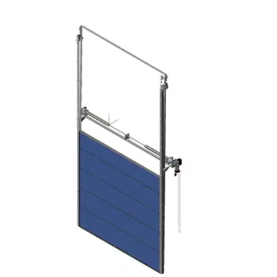 Image for Sectional overhead door 601 - pre-assembled vertical lift - 80mm panels