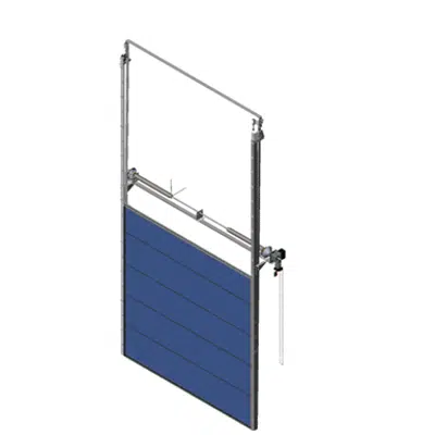 Image pour Sectional overhead door 601 - pre-assembled vertical lift - 80mm panels