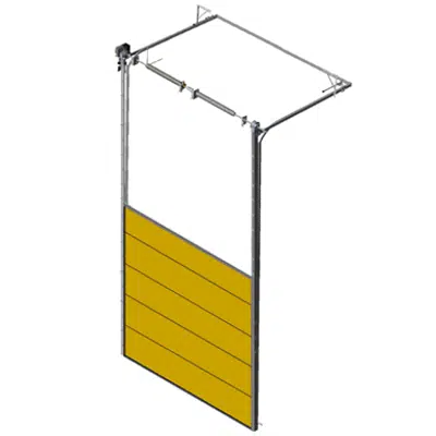 Sectional overhead door 601 - high lift - 80mm panels için görüntü