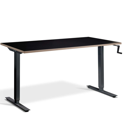 Image for Solo 1800 x 800mm Height Adjustable Hand Crank Sit-Stand Desk - Standing Desk