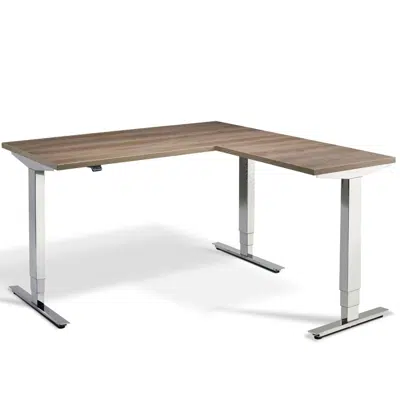 Cromo Corner (Right) 1800 x 1600mm Height Adjustable Sit-Stand Desk - Standing Desk图像