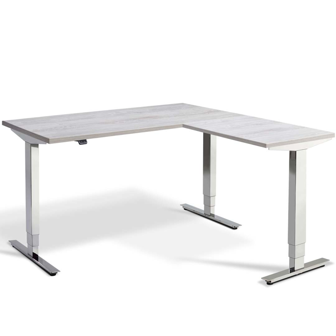 Cromo Corner (Left) 1600 x 1600mm Height Adjustable Sit-Stand Desk - Standing Desk