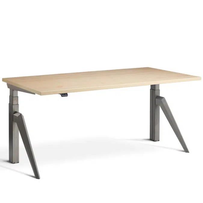 Five 1600 x 700mm Height Adjustable Sit-Stand Desk - Standing Desk