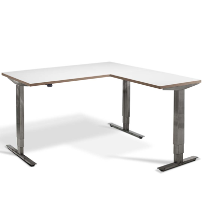 Image for Forge Corner (Left) 1600 x 1600mm Height Adjustable Sit-Stand Desk - Standing Desk