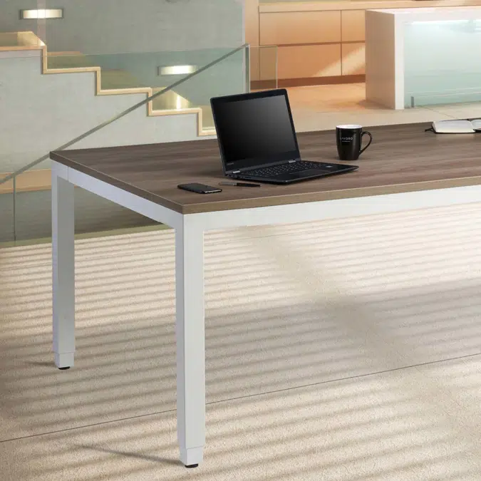 Collaborate Height Adjustable Sit-Stand Meeting Table - Standing Meetings