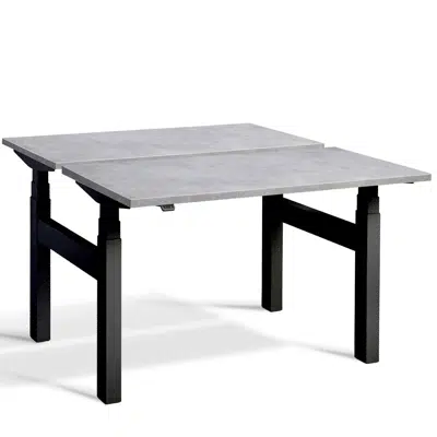 Image for Duo 1600 x 700mm Height Adjustable Sit-Stand Workstation - Standing Desk