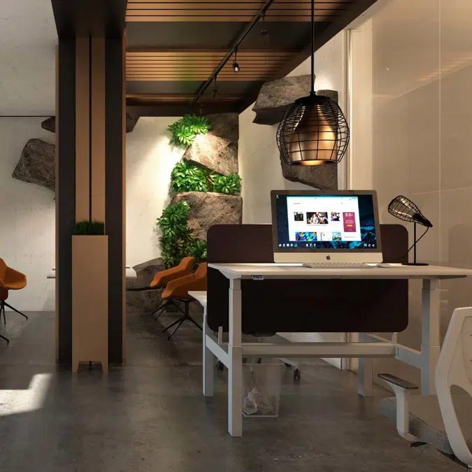 Duo 1600 x 700mm Height Adjustable Sit-Stand Workstation - Standing Desk