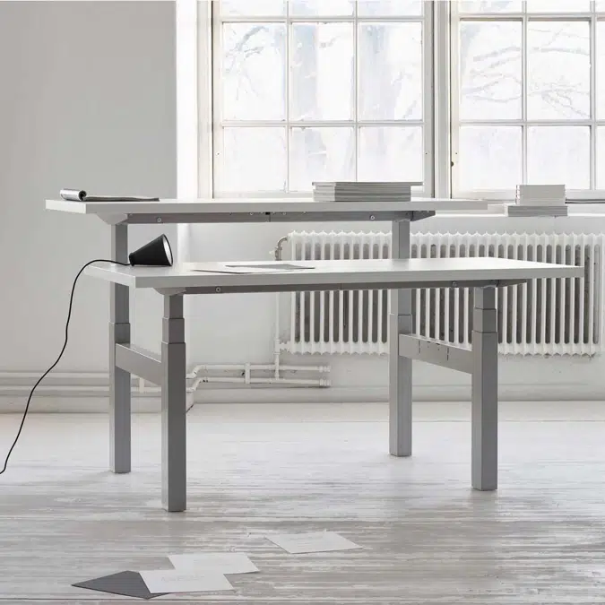 Duo 1600 x 700mm Height Adjustable Sit-Stand Workstation - Standing Desk