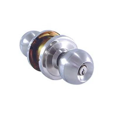 imagem para JARTON Knob Lockset Entrance Ball-Big Plate SSPS