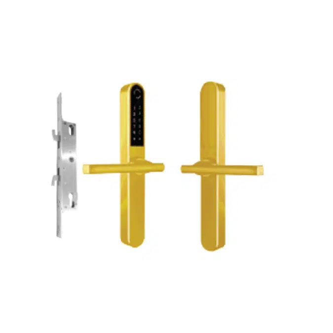 JARTON Digital Door Lock Sliding Door Alu-Bamboo