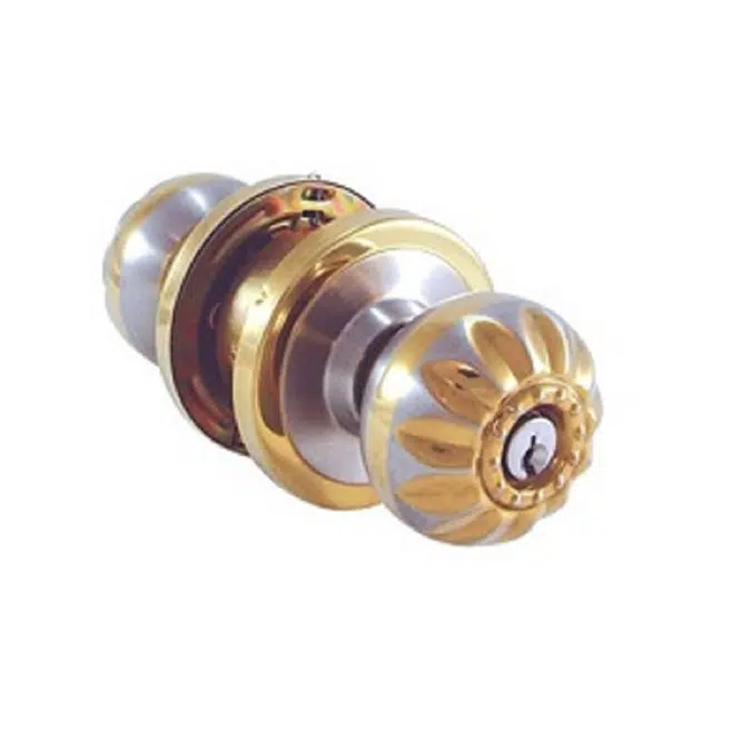 JARTON Knob Lockset Entrance Crysta-Big Plate SSPS