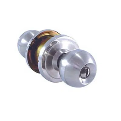 obraz dla JARTON Knob Lockset Bathroom Ball-Big Plate SSPS