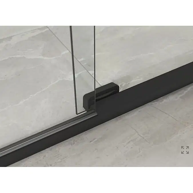 Elate™ Sliding shower door, 70-1/2" H x 50-1/4 - 53-5/8" W, with 1/4" thick Crystal Clear glass