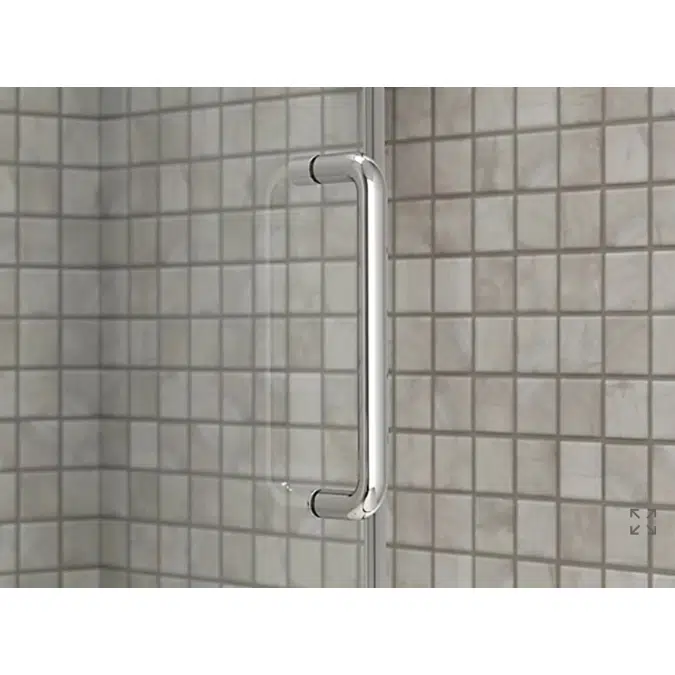Elate™ Sliding shower door, 70-1/2" H x 50-1/4 - 53-5/8" W, with 1/4" thick Crystal Clear glass