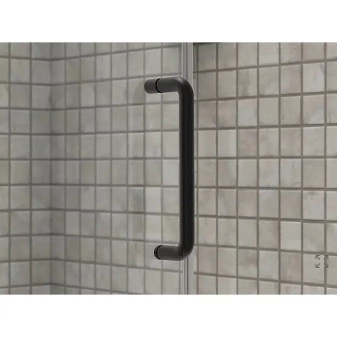 Elate™ Sliding shower door, 70-1/2" H x 50-1/4 - 53-5/8" W, with 1/4" thick Crystal Clear glass