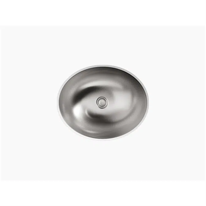 K-2608-SU Bachata® Drop-in/undermount bathroom sink with luster finish, no overflow