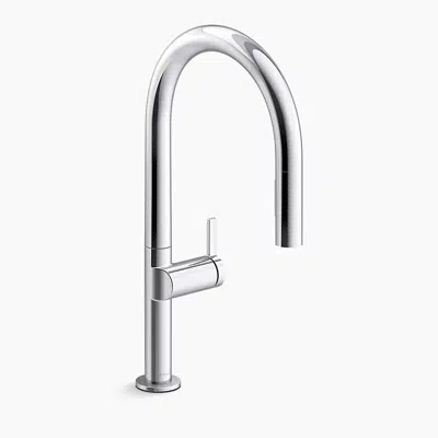 Components® Pull-down kitchen sink faucet with two-function sprayhead için görüntü