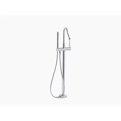 Image pour K-T97344-4 Stillness® floor-mount bath filler trim with handshower