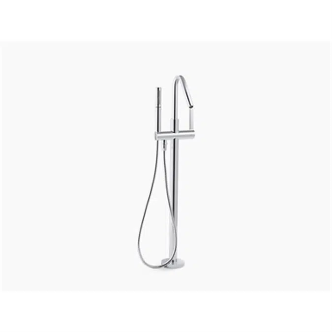 K-T97344-4 Stillness® floor-mount bath filler trim with handshower