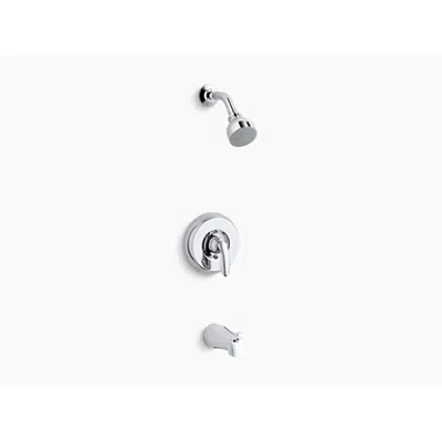 Image pour K-TS15601-4H Coralais® Rite-Temp® bath and shower trim set with lever handle, NPT spout and 1.5 gpm showerhead