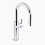 crue® touchless pull-down kitchen sink faucet with kohler® konnect™ and three-function sprayhead